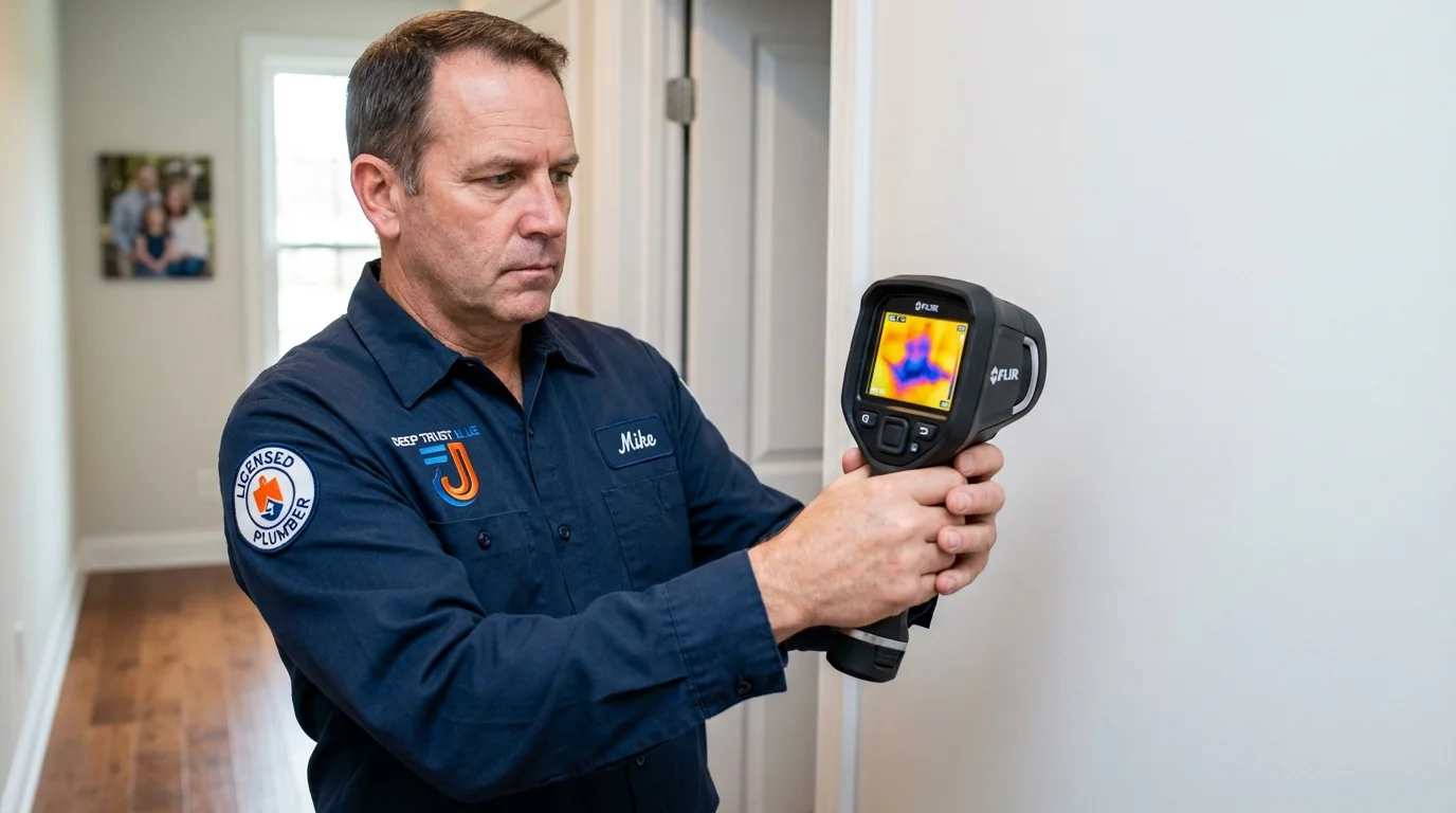 Thermal imaging leak detection by Johns Plumbing LLC in Aledo